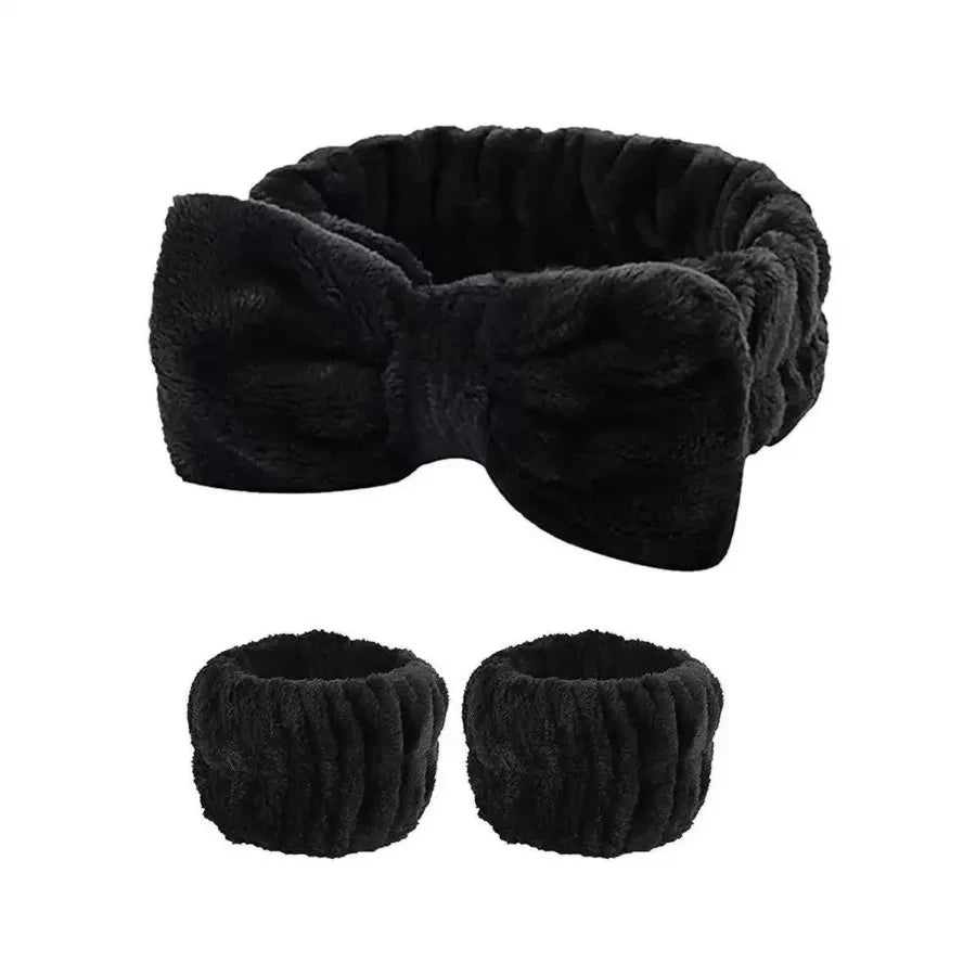 Absorbent Spa Headband and Wristband Set