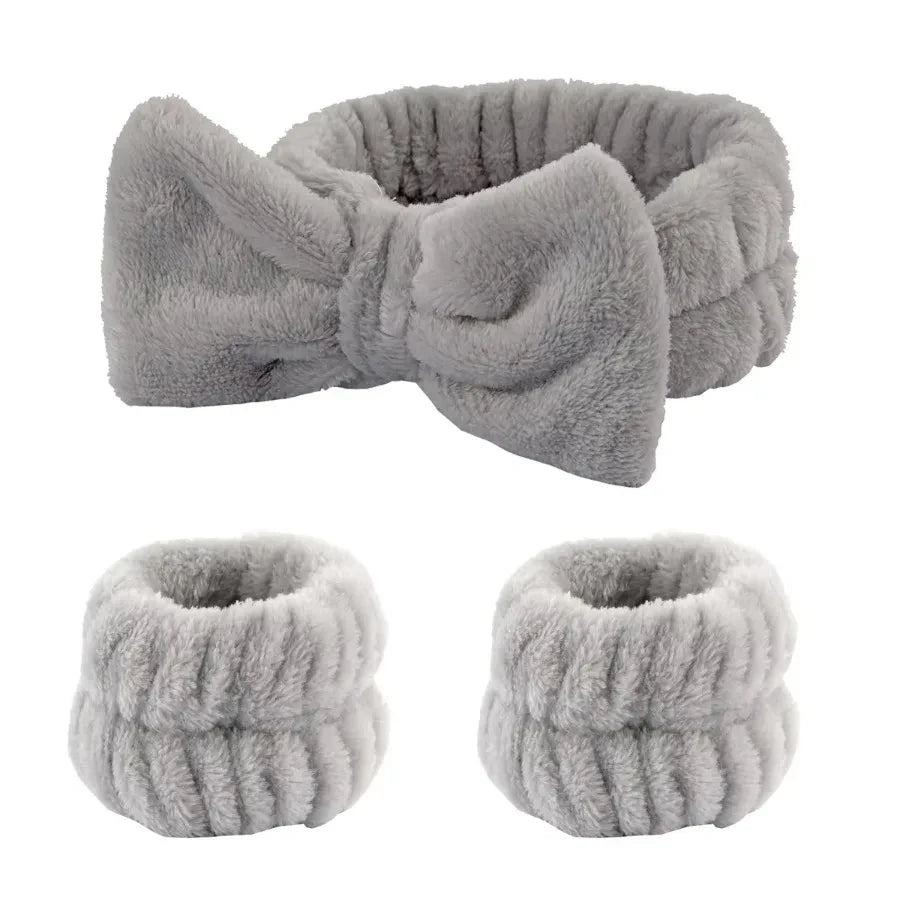 Absorbent Spa Headband and Wristband Set