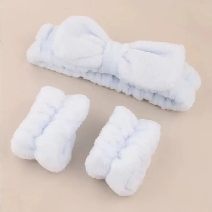 Absorbent Spa Headband and Wristband Set