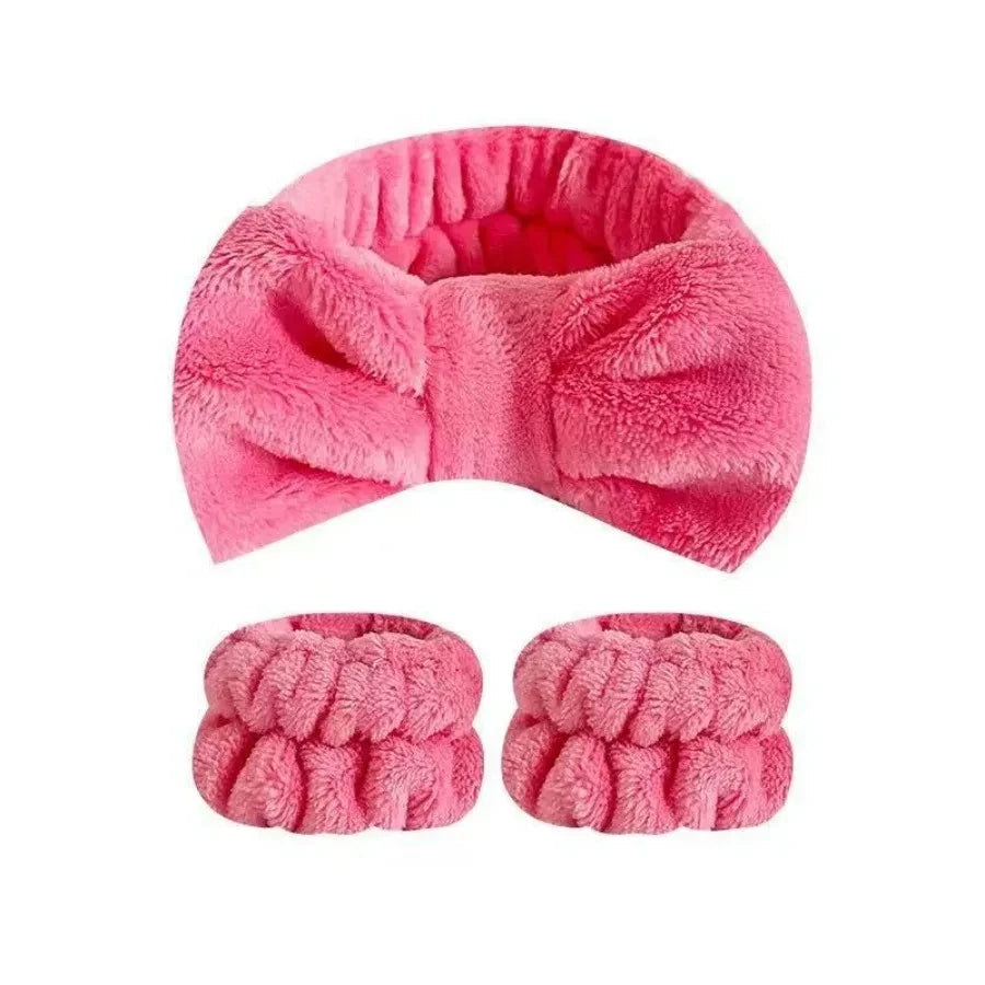 Absorbent Spa Headband and Wristband Set